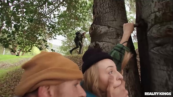 Angel Youngs Gets Nailed In The Woods