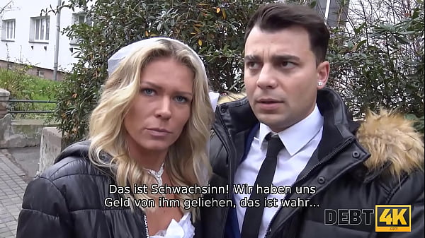 Debt Collector Rides The Bride In Her Wedding Dress