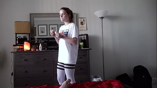 Dahlia Red Teases Her Stepbro In Sexy Thigh Highs