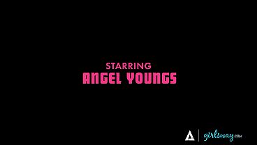 Office Elevator Lesbian Action With Skylar Snow And Angel Youngs