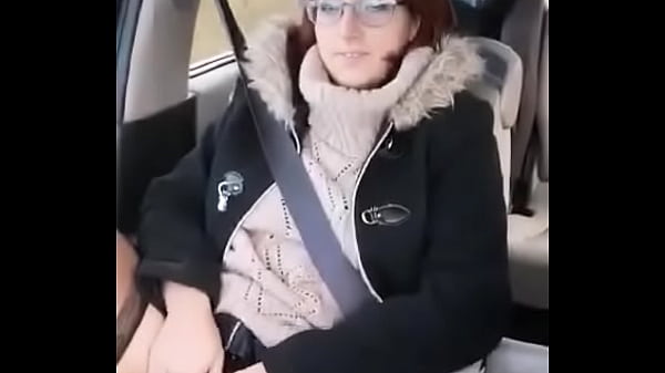 Horny Hitchhiker Gets Fingered And Flashed In The Car