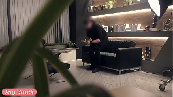 Jeny Smith Flashes Her Bare Pussy In A Secret Office Stunt