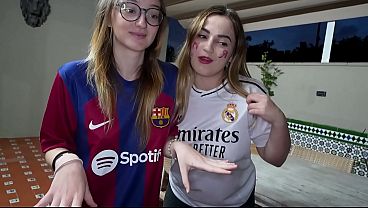 Barcelona And Madrid Fans Get Fucked By Paris Supporters