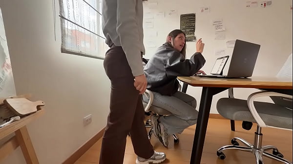 Office Distraction Turns Into Wet Lesbian Fingering Session