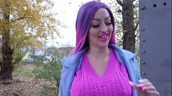 German Bimbo With Massive Fake Lips Gets Pounded In Public