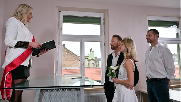 Wedding Day Betrayal Ends With Double Penetration Punishment