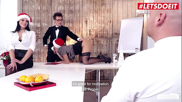 Office Christmas Party With Jolee Love And Mia Blow