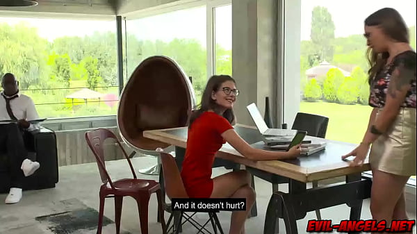 Malena Nazionale Gets Triple Teamed By Massive Black Dicks