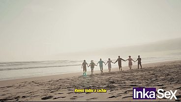 Acapulco Beach Orgy With Verito And Her Wild Crew