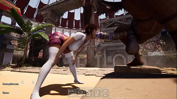 Ancient Statue Comes Alive To Ravage Lara In Front Of A Crowd