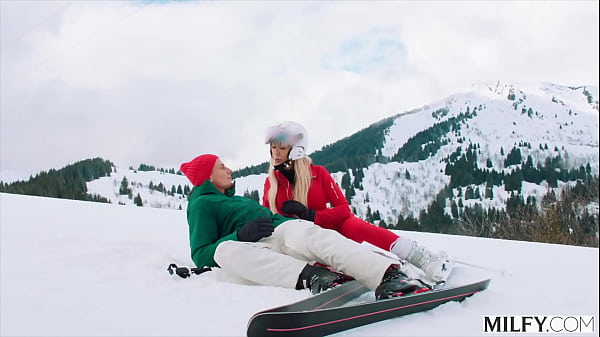 Brandi Love Shows Matthew Meier How To Ride The Slopes