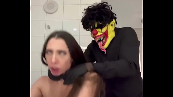 Clown Pounds Pale Chick While Her Man Games