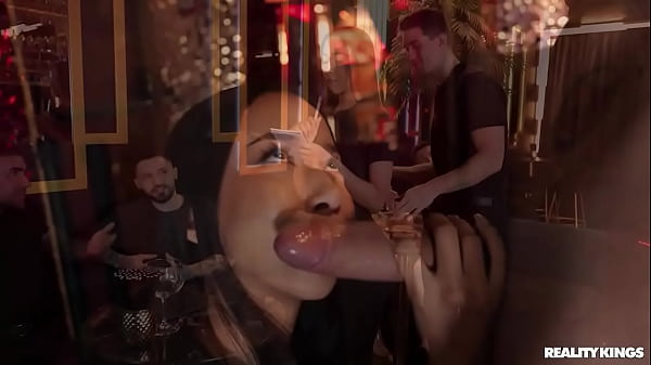 Waitress Lia Lin Gets Her Throat Destroyed By Jimmy Bud