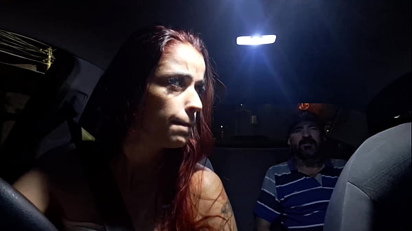 Uber Slut Catches A Passenger Jerking Off In Her Car
