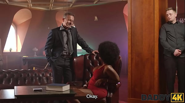 Mature Stud Dominates His Son's Black Girlfriend