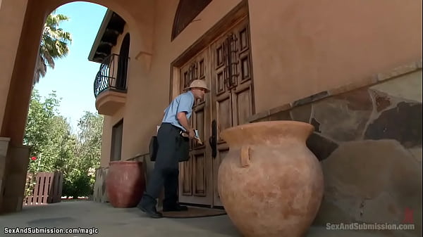 Summer Brielle Gets Tied Up And Titty Fucked By The Mailman