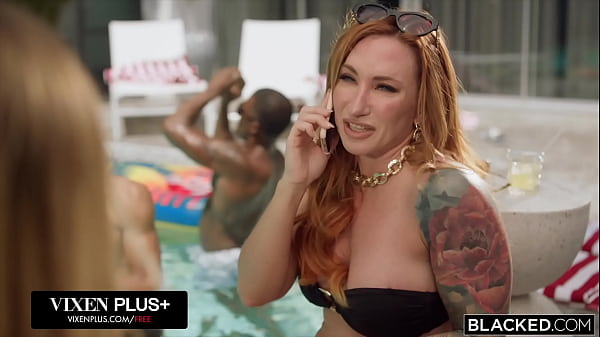 Stacked Blonde Azul Hermosa Gets Wrecked By Six Huge Black Cocks