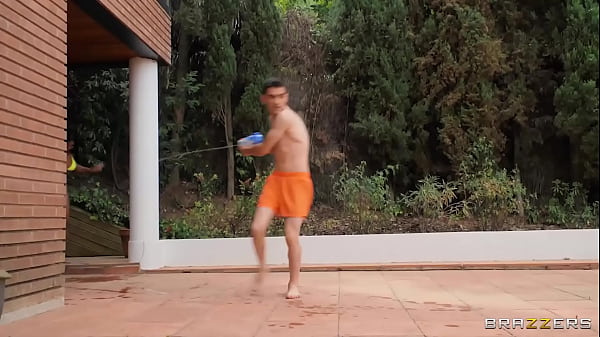 Bikini Babes Get Drenched In Sloppy Threesome Fun