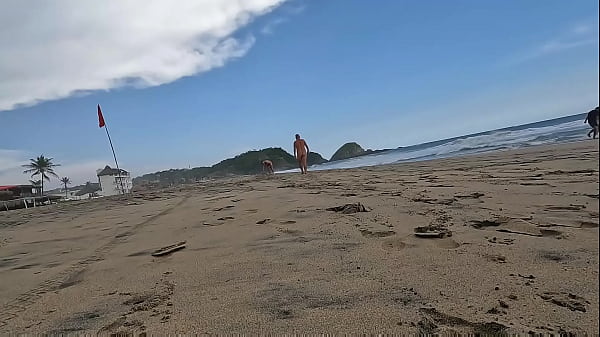 Beky And Carril Sunbathe Nude On A Public Beach