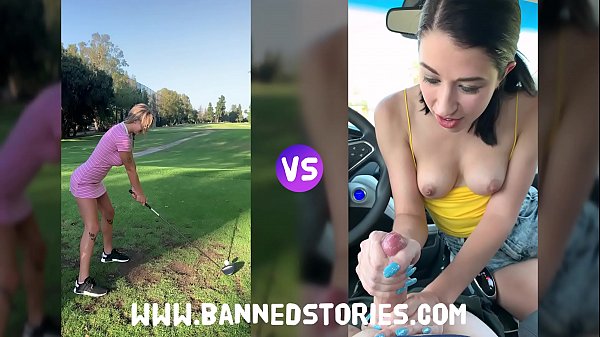 Gabbie Carter And Alex Coal Face Off In A Golf Course Showdown