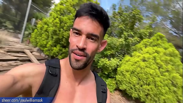 Naked Spanish Hunk Wanders Through Deserted Building